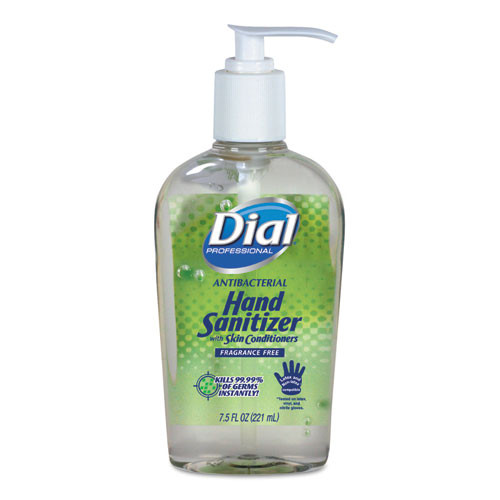 Antibacterial With Moisturizers Gel Hand Sanitizer, 7.5 Oz Pump Bottle, Fragrance-free, 12/carton